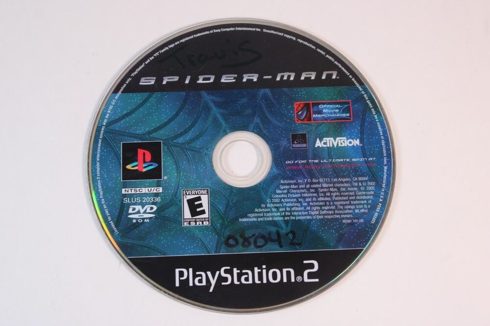 Spider-Man (Sony PlayStation 2, PS2) Game Disc Only, Tested/Works